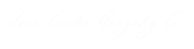 Firma de Juan Carlos González Cancho, socio fundador de JyC Ingenieros